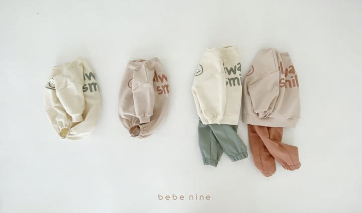 BEBE NINE - Korean Children Fashion - #Kfashion4kids - Smile Top Bottom Set - 9