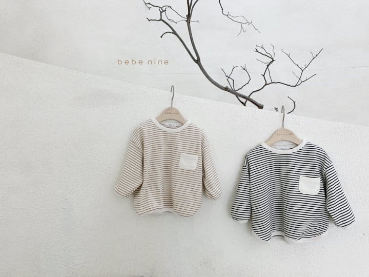 BEBE NINE - Korean Children Fashion - #Kfashion4kids - Pocket Stripes Bodysuit - 5