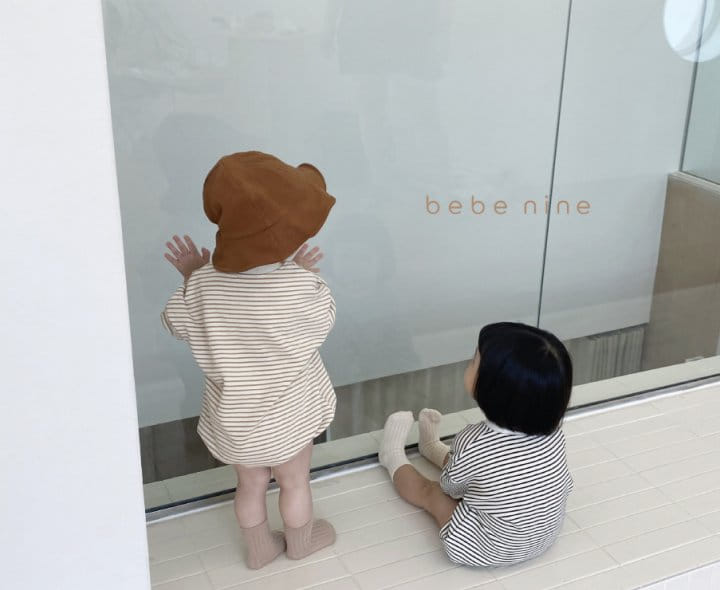 BEBE NINE - Korean Children Fashion - #Kfashion4kids - Pocket Stripes Bodysuit - 8