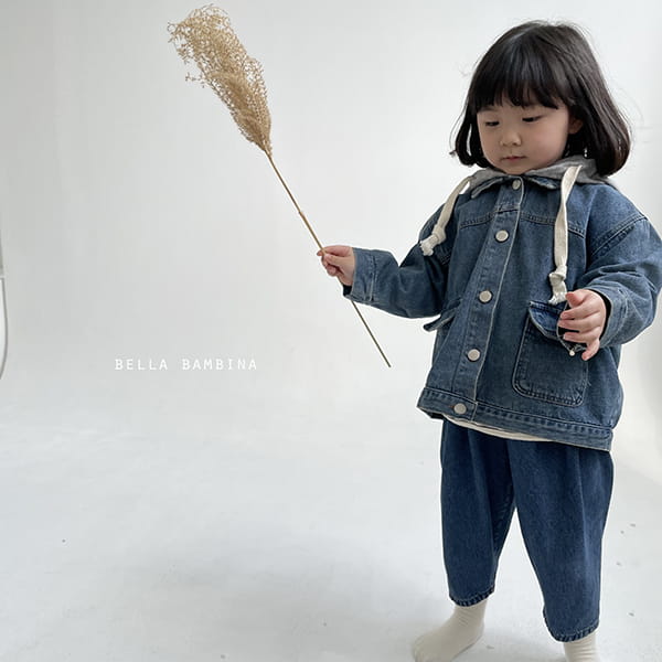 BELLA BAMBINA - Korean Children Fashion - #Kfashion4kids - Hoddy Denim Jacket - 3