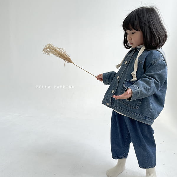 BELLA BAMBINA - Korean Children Fashion - #Kfashion4kids - Hoddy Denim Jacket - 5