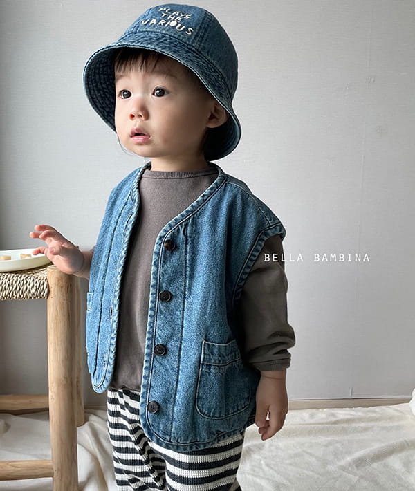 BELLA BAMBINA - Korean Children Fashion - #Kfashion4kids - Us Denim Vest - 3