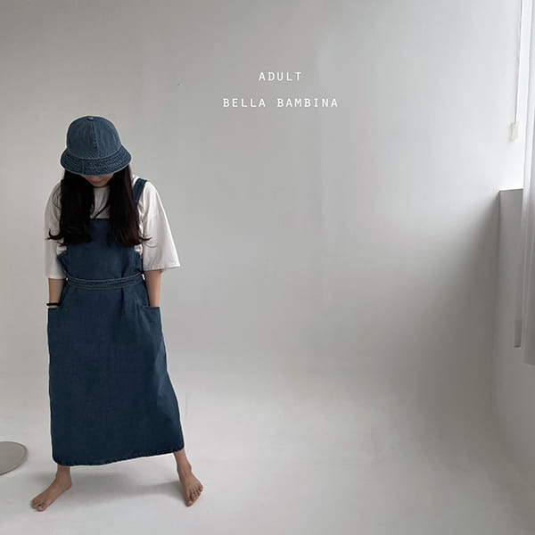 BELLA BAMBINA - Korean Children Fashion - #Kfashion4kids - Rose Denim Dungarees One-piece - 12