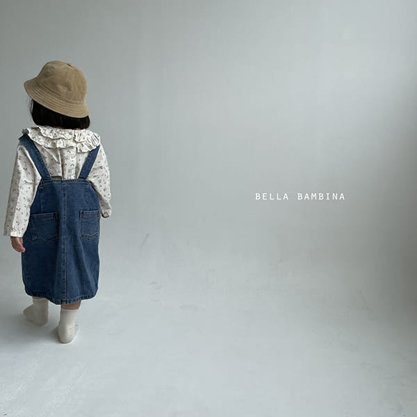 BELLA BAMBINA - Korean Children Fashion - #Kfashion4kids - Rose Denim Dungarees One-piece - 5