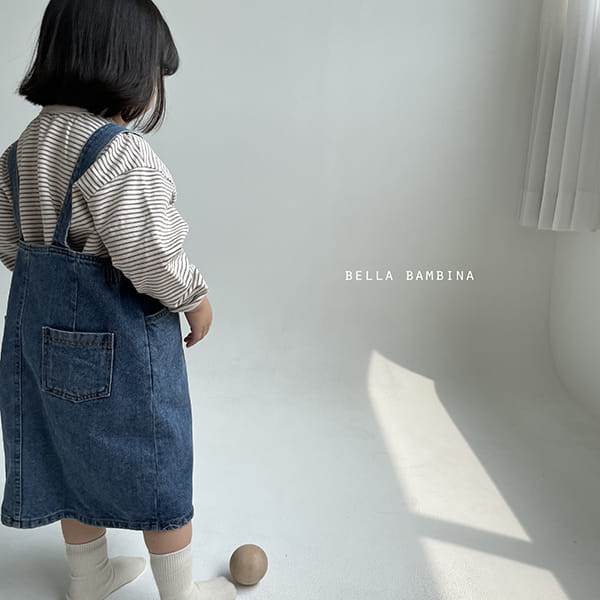 BELLA BAMBINA - Korean Children Fashion - #Kfashion4kids - Rose Denim Dungarees One-piece - 6