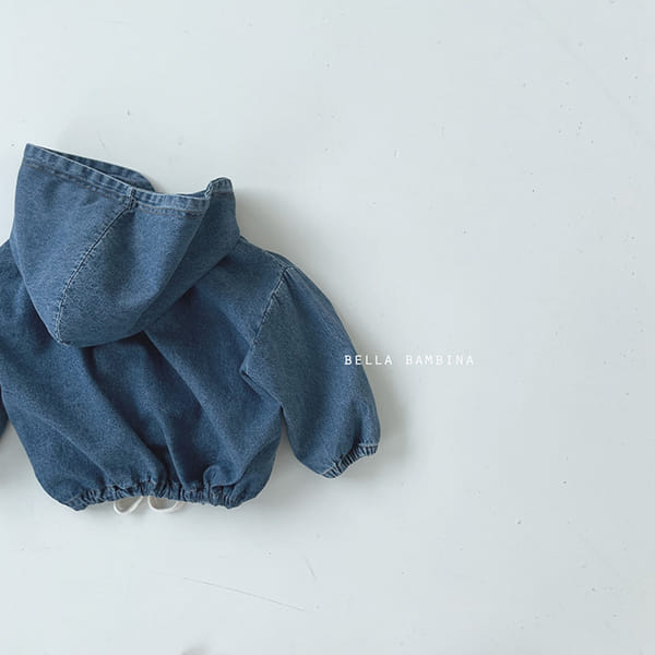 BELLA BAMBINA - Korean Children Fashion - #Kfashion4kids - Denim Denim Anorak Hoody Tee - 11