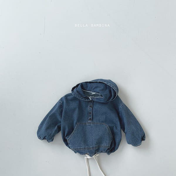 BELLA BAMBINA - Korean Children Fashion - #Kfashion4kids - Denim Denim Anorak Hoody Tee - 9