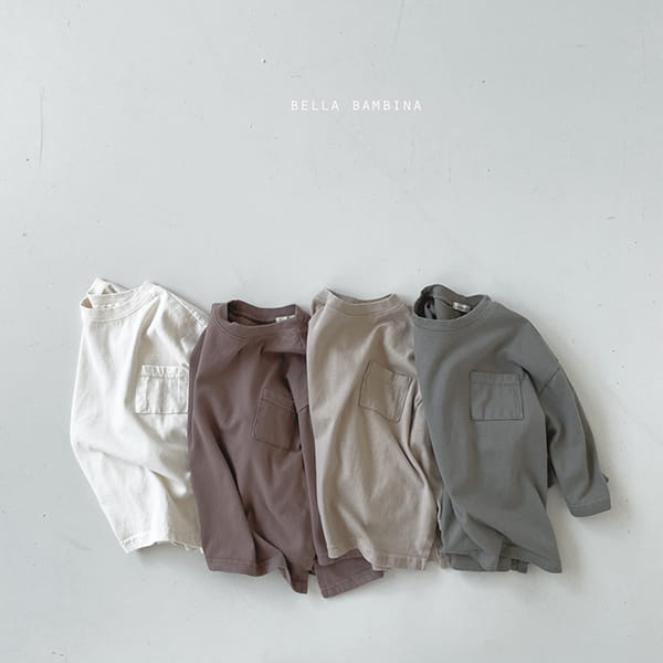 BELLA BAMBINA - Korean Children Fashion - #Kfashion4kids - Pocket Big Box Tee - 10
