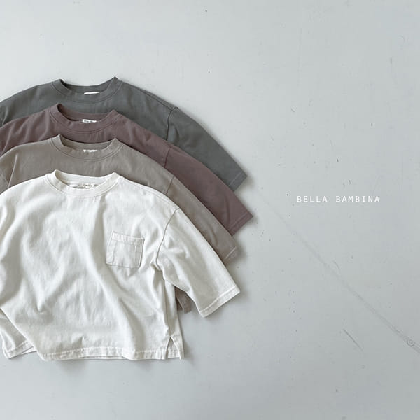 BELLA BAMBINA - Korean Children Fashion - #Kfashion4kids - Pocket Big Box Tee - 11