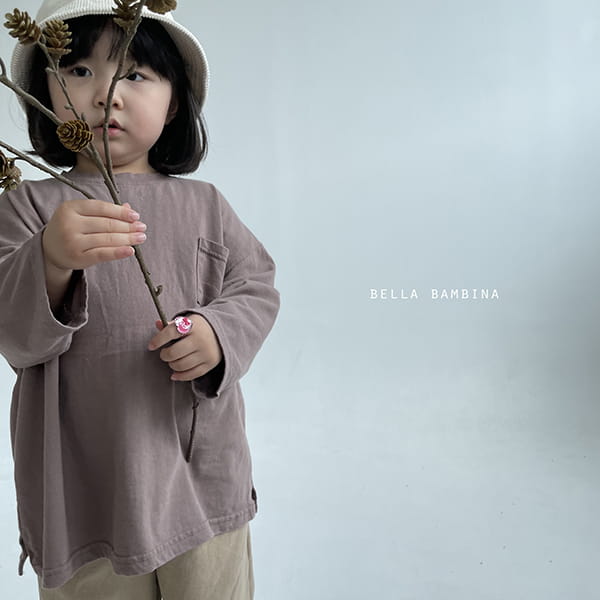 BELLA BAMBINA - Korean Children Fashion - #Kfashion4kids - Pocket Big Box Tee - 2
