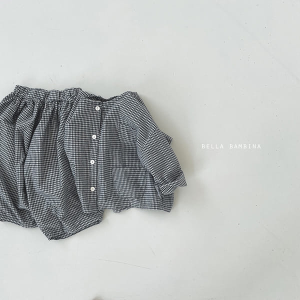 BELLA BAMBINA - Korean Children Fashion - #Kfashion4kids - Check Onui Top Bottom Set - 10