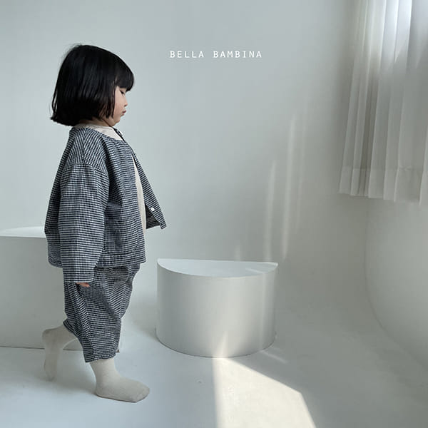BELLA BAMBINA - Korean Children Fashion - #Kfashion4kids - Check Onui Top Bottom Set - 3
