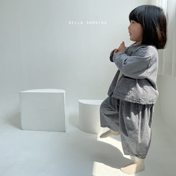 BELLA BAMBINA - Korean Children Fashion - #Kfashion4kids - Check Onui Top Bottom Set - 7