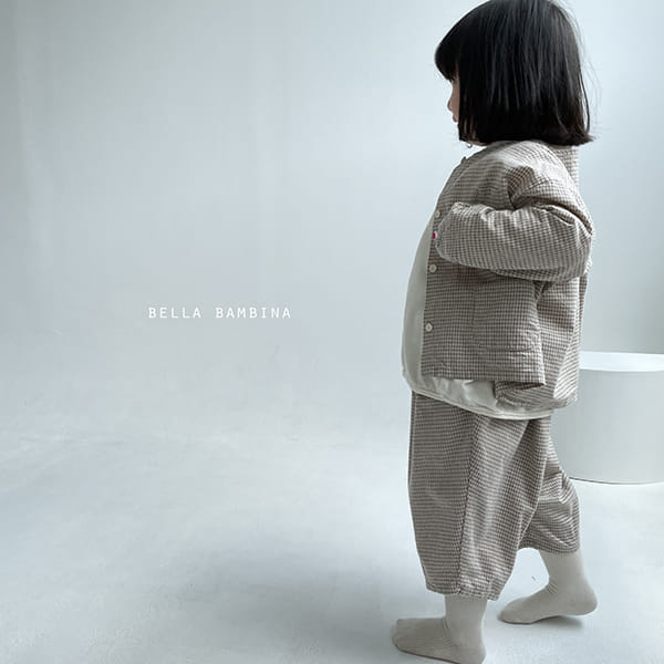 BELLA BAMBINA - Korean Children Fashion - #Kfashion4kids - Check Onui Top Bottom Set - 8