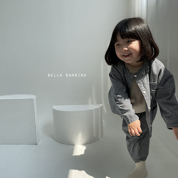 BELLA BAMBINA - Korean Children Fashion - #Kfashion4kids - Check Onui Top Bottom Set - 9