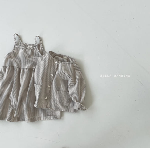 BELLA BAMBINA - Korean Children Fashion - #Kfashion4kids - Check Onui Top One-piece Set - 10