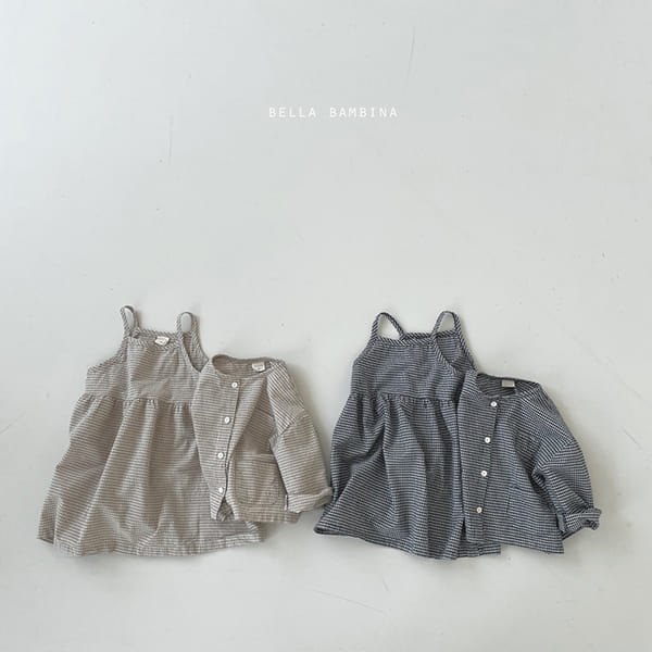 BELLA BAMBINA - Korean Children Fashion - #Kfashion4kids - Check Onui Top One-piece Set - 12