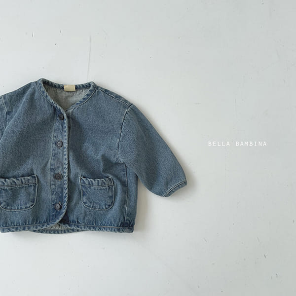 BELLA BAMBINA - Korean Children Fashion - #Kfashion4kids - Moda Denim Rappa Cardigan - 8