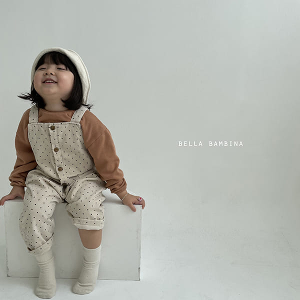 BELLA BAMBINA - Korean Children Fashion - #Kfashion4kids - Paul Dot Dungarees Pants - 2