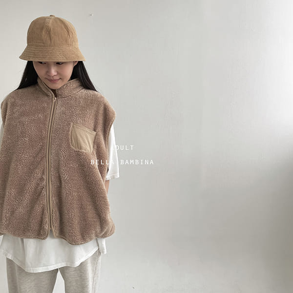 BELLA BAMBINA - Korean Children Fashion - #Kfashion4kids - Mom Fleece Vest Jacket - 10