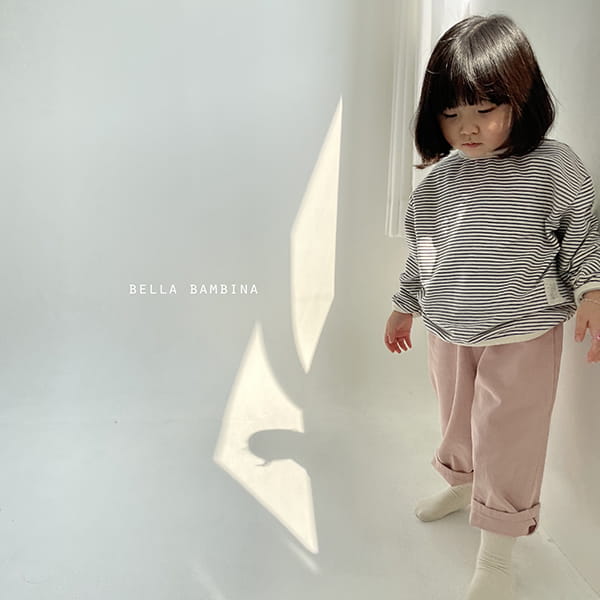 BELLA BAMBINA - Korean Children Fashion - #Kfashion4kids - Soft Bam Bam Stripes Tee - 2