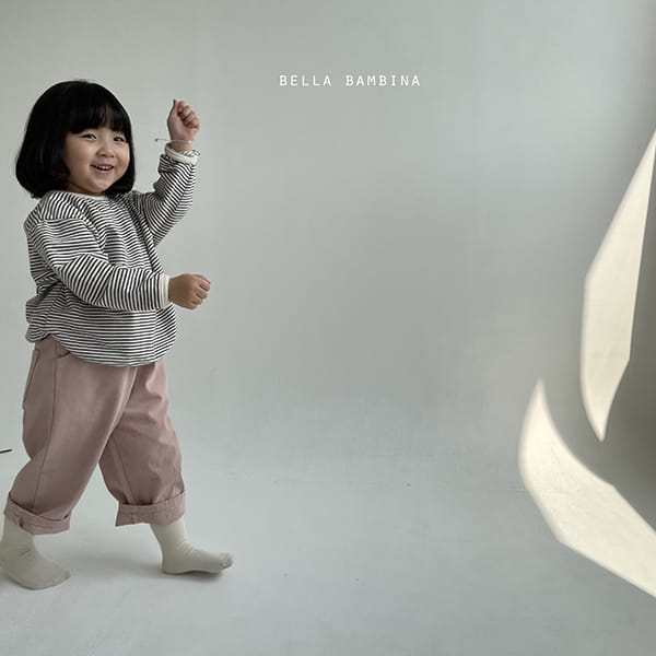 BELLA BAMBINA - Korean Children Fashion - #Kfashion4kids - Soft Bam Bam Stripes Tee - 4