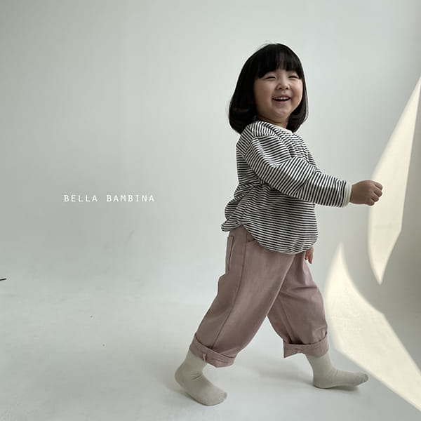 BELLA BAMBINA - Korean Children Fashion - #Kfashion4kids - Soft Bam Bam Stripes Tee - 6