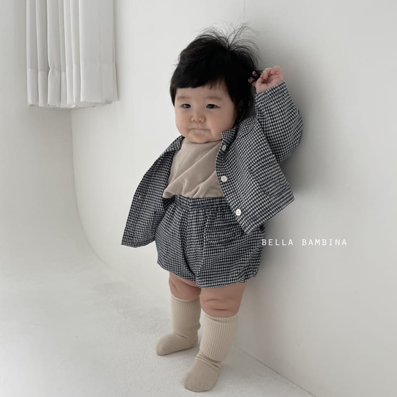 BELLA BAMBINA - Korean Children Fashion - #Kfashion4kids - Check Onui Top Bloomer Set  - 10