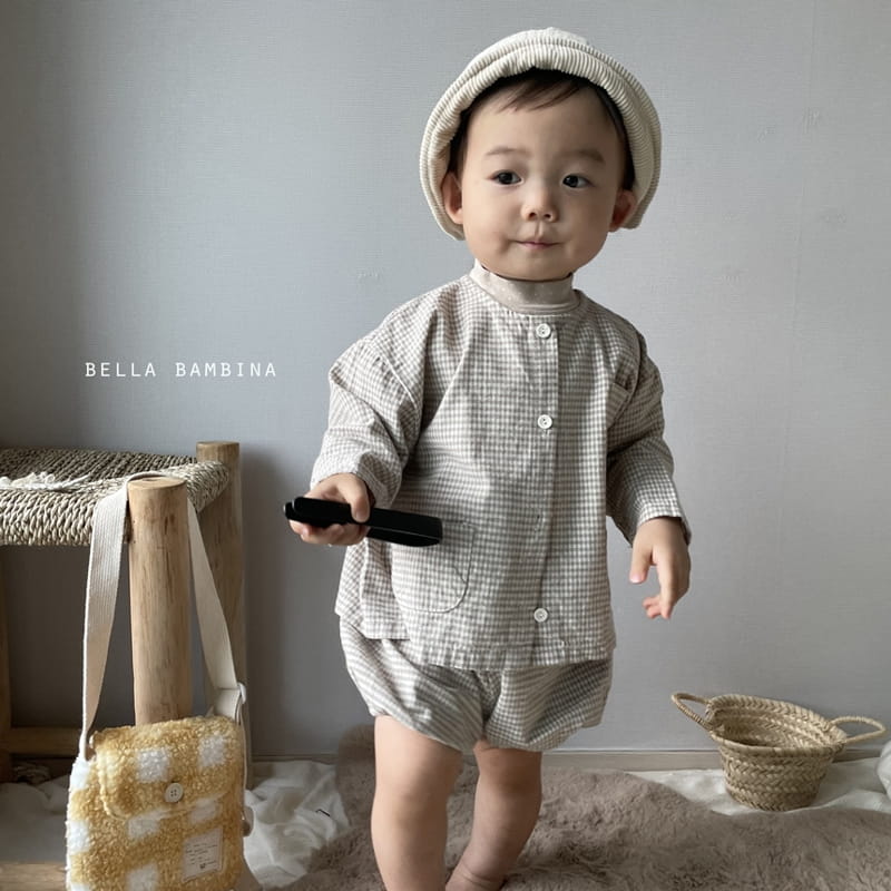 BELLA BAMBINA - Korean Children Fashion - #Kfashion4kids - Check Onui Top Bloomer Set  - 11