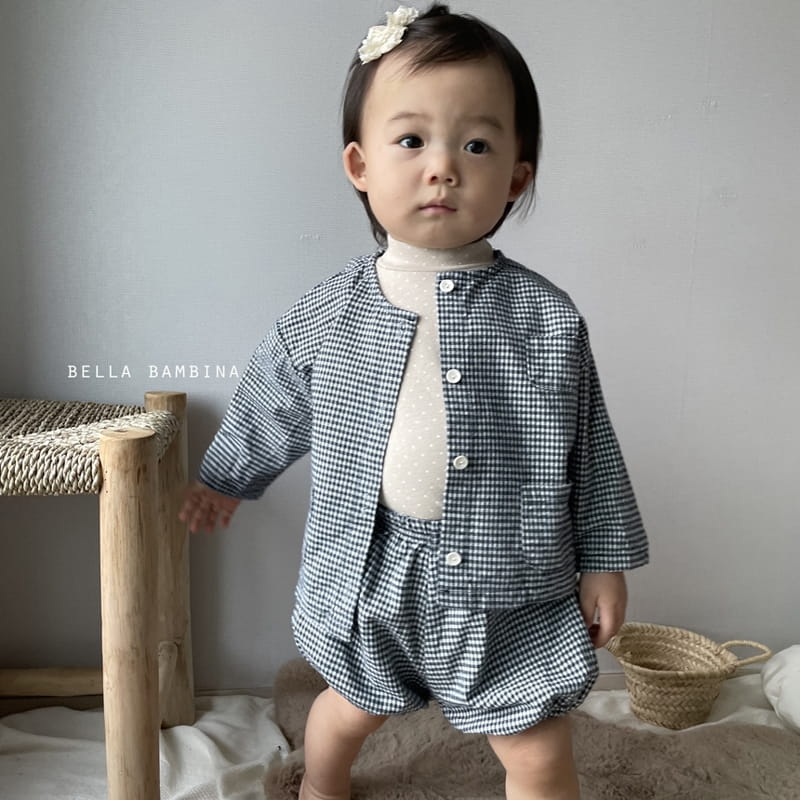 BELLA BAMBINA - Korean Children Fashion - #Kfashion4kids - Check Onui Top Bloomer Set  - 12