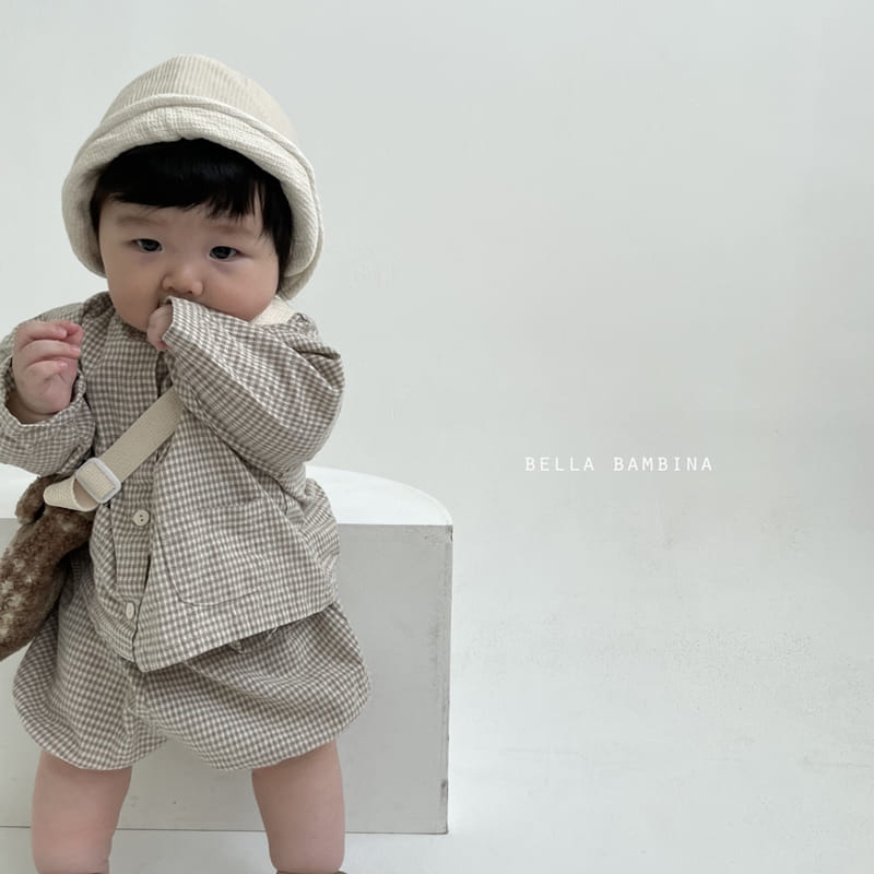 BELLA BAMBINA - Korean Children Fashion - #Kfashion4kids - Check Onui Top Bloomer Set  - 2