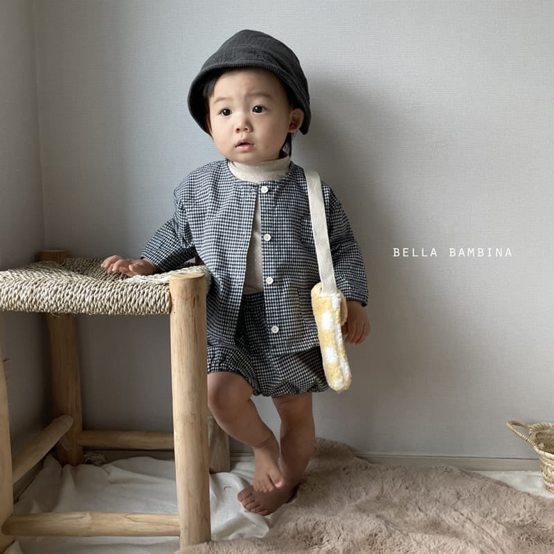 BELLA BAMBINA - Korean Children Fashion - #Kfashion4kids - Check Onui Top Bloomer Set  - 8