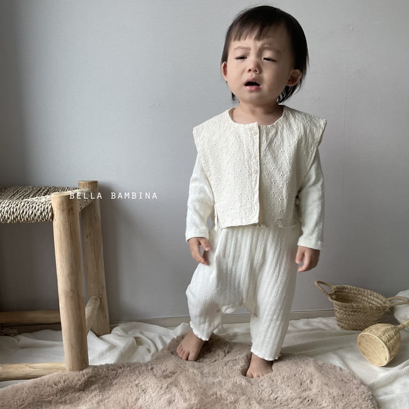 BELLA BAMBINA - Korean Children Fashion - #Kfashion4kids - Button Rib Bodysuit - 3