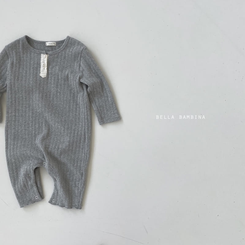 BELLA BAMBINA - Korean Children Fashion - #Kfashion4kids - Button Rib Bodysuit - 4