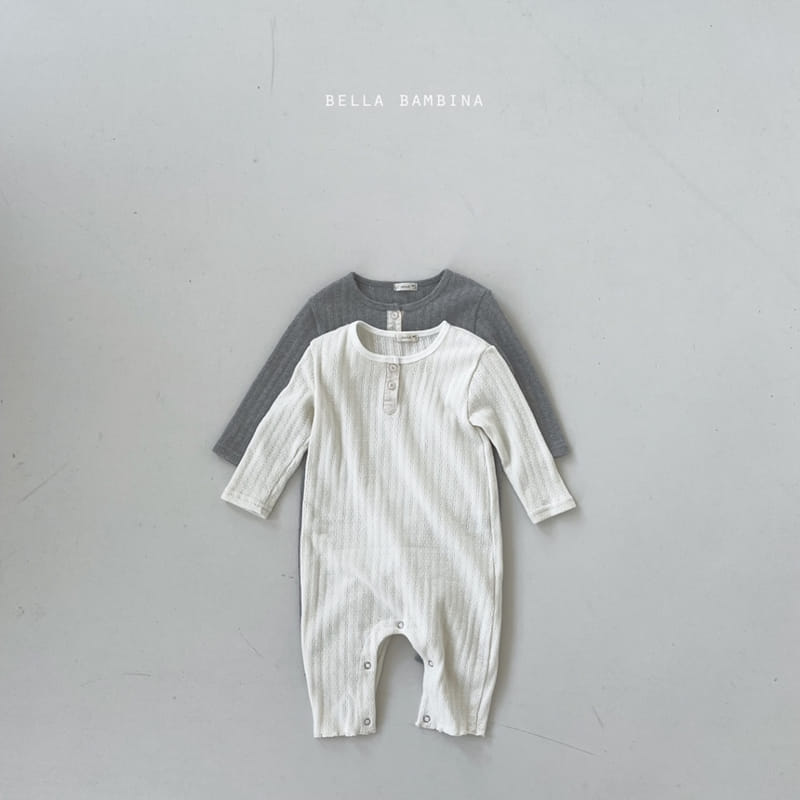 BELLA BAMBINA - Korean Children Fashion - #Kfashion4kids - Button Rib Bodysuit - 6