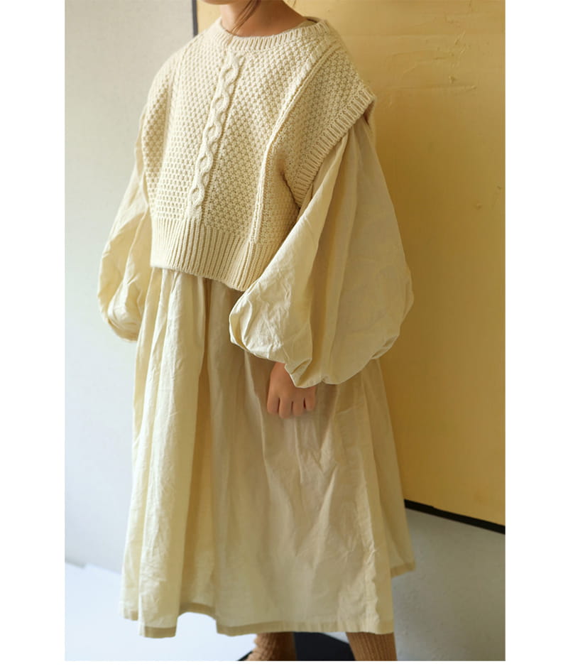 BIEN A BIEN - Korean Children Fashion - #Kfashion4kids - Du Crop Knit Vest