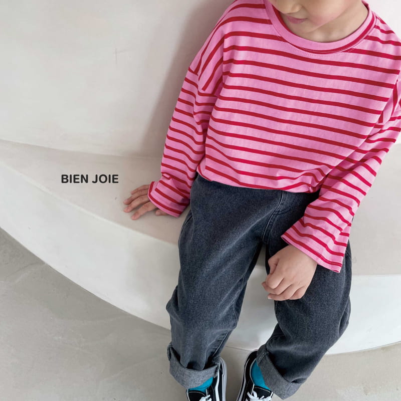 BIEN JOIE - Korean Children Fashion - #Kfashion4kids - Moz Stripes Tee - 10