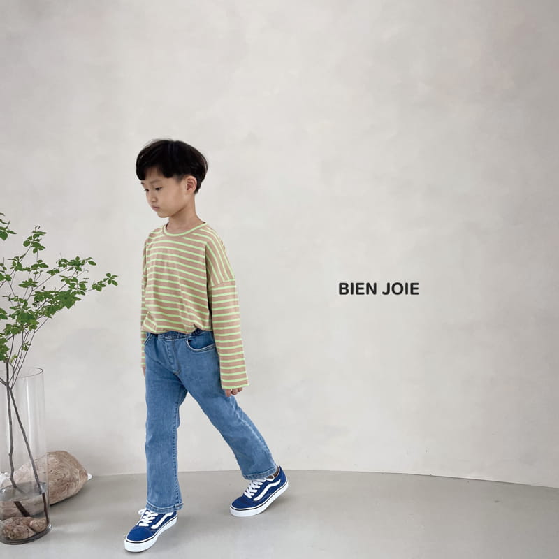 BIEN JOIE - Korean Children Fashion - #Kfashion4kids - Moz Stripes Tee - 12