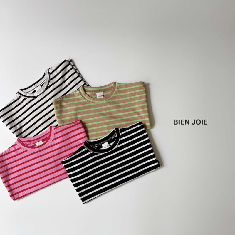 BIEN JOIE - Korean Children Fashion - #Kfashion4kids - Moz Stripes Tee - 5