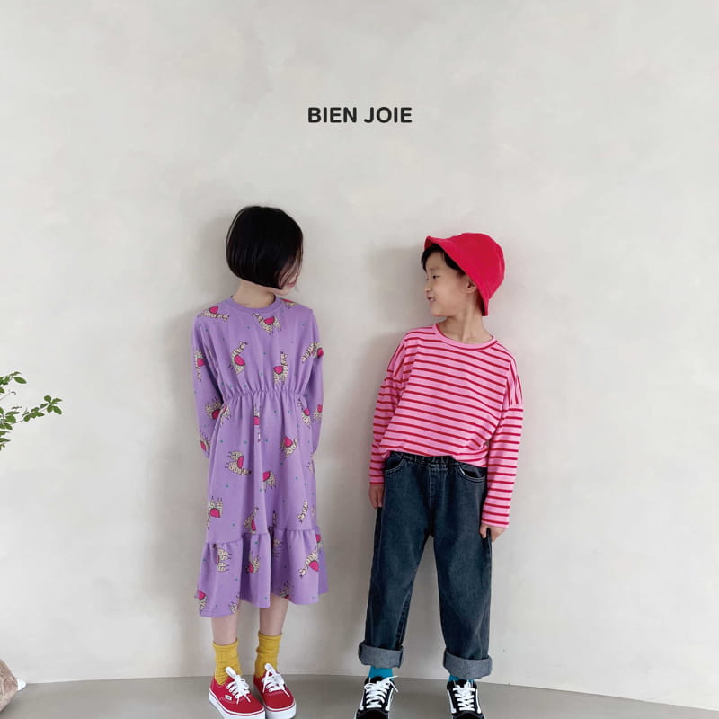 BIEN JOIE - Korean Children Fashion - #Kfashion4kids - Moz Stripes Tee - 9