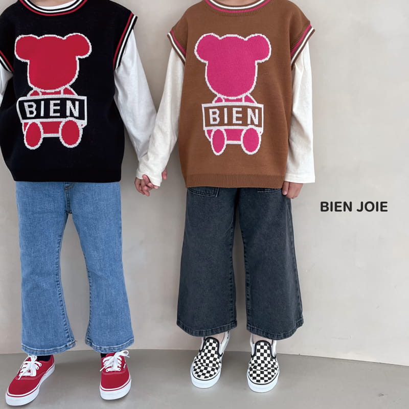 BIEN JOIE - Korean Children Fashion - #Kfashion4kids - Leni Wide Jeans - 3