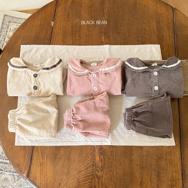 BLACK BEAN - Korean Children Fashion - #Kfashion4kids - Bajen Bebe Top Bottom Set