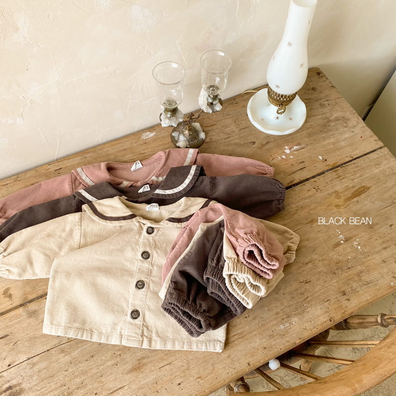 BLACK BEAN - Korean Children Fashion - #Kfashion4kids - Bajen Bebe Top Bottom Set - 4