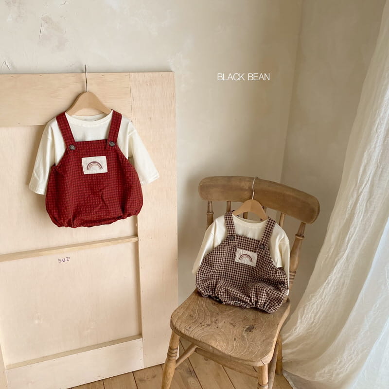 BLACK BEAN - Korean Children Fashion - #Kfashion4kids - DO Top Dungarees Set - 8