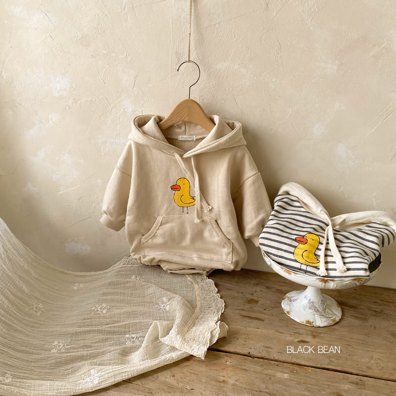 BLACK BEAN - Korean Children Fashion - #Kfashion4kids - Quack Quack Hoody Bodysuit - 5
