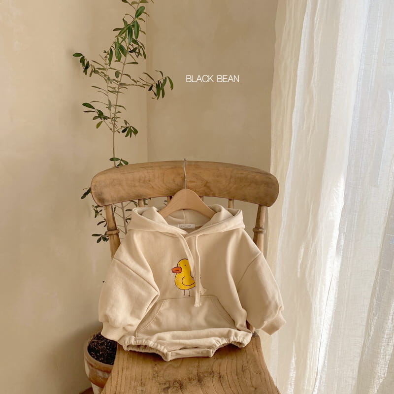 BLACK BEAN - Korean Children Fashion - #Kfashion4kids - Quack Quack Hoody Bodysuit - 8
