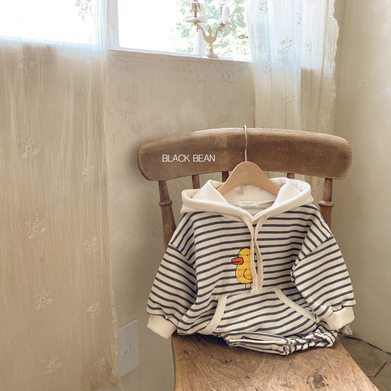 BLACK BEAN - Korean Children Fashion - #Kfashion4kids - Quack Quack Hoody Bodysuit - 9