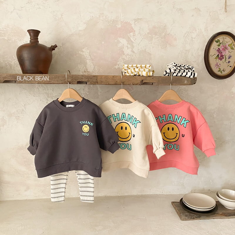 BLACK BEAN - Korean Children Fashion - #Kfashion4kids - Thank You Bebe Top Bottom Set - 10