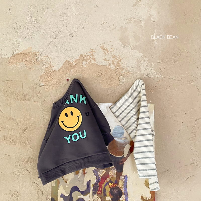 BLACK BEAN - Korean Children Fashion - #Kfashion4kids - Thank You Bebe Top Bottom Set - 6