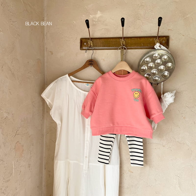 BLACK BEAN - Korean Children Fashion - #Kfashion4kids - Thank You Bebe Top Bottom Set - 7